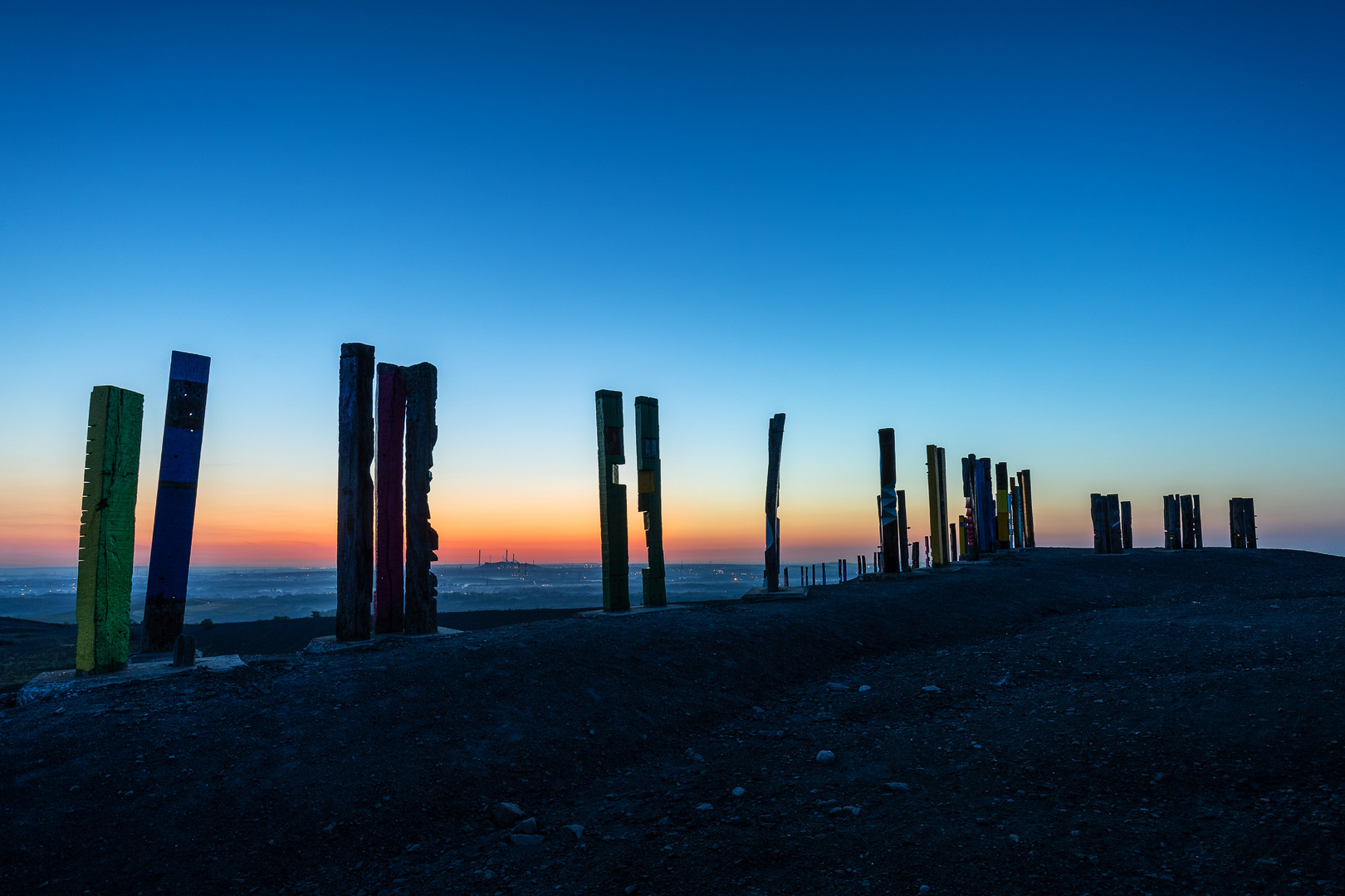 Halde Haniel zur blauen Stunde