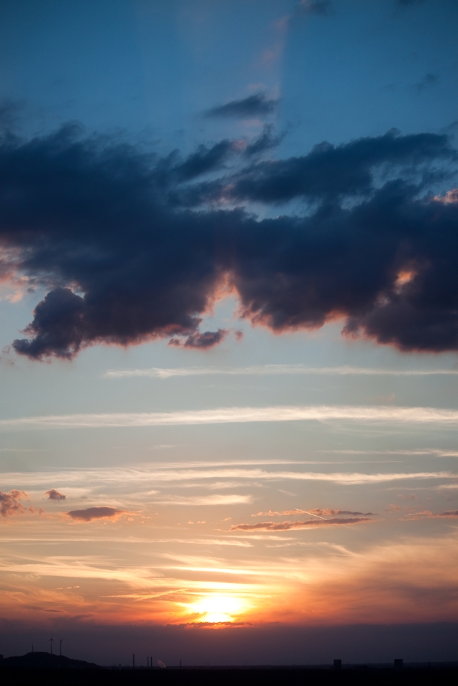 Halde Hoheward Sonnenuntergang