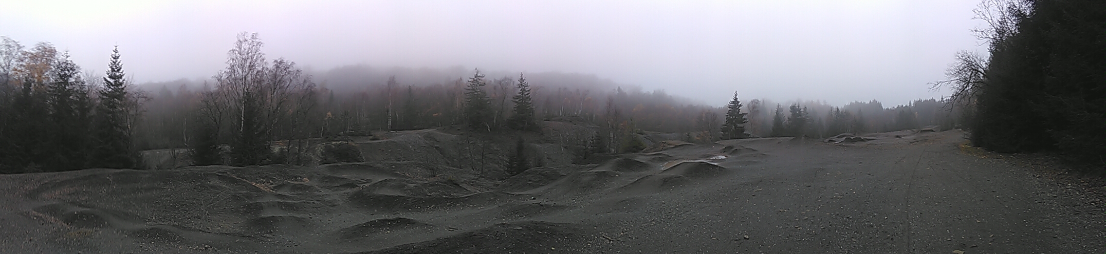 Halde im Nebel 