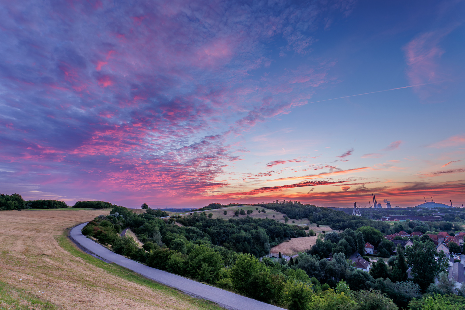 Halde Rungenberg am Abend