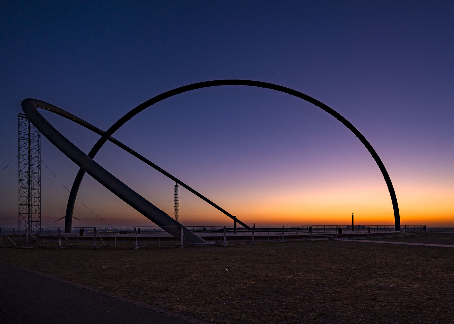 Haldenblick zur blauen Stunde