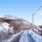 Haldenmotive, hier: Auf dem Weg zum Plateau der Halde Lydia Camphausen (Saarland)  (3)