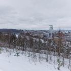 Haldenmotive, hier: Blick vom Plateau der Halde Göttelborn auf den Weißen Riesen