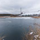 Haldenmotive, hier: Kohlbachweiher auf der Halde Göttelborn (Saarland)