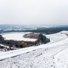 Haldenmotive, hier: Kohlbachweiher auf der winterlichen Halde Göttelborn/Saar