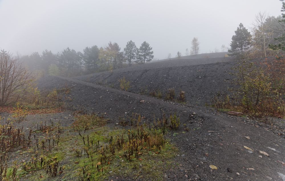 Haldenmotive, hier: Nebel auf der Halde Göttelborn (5)