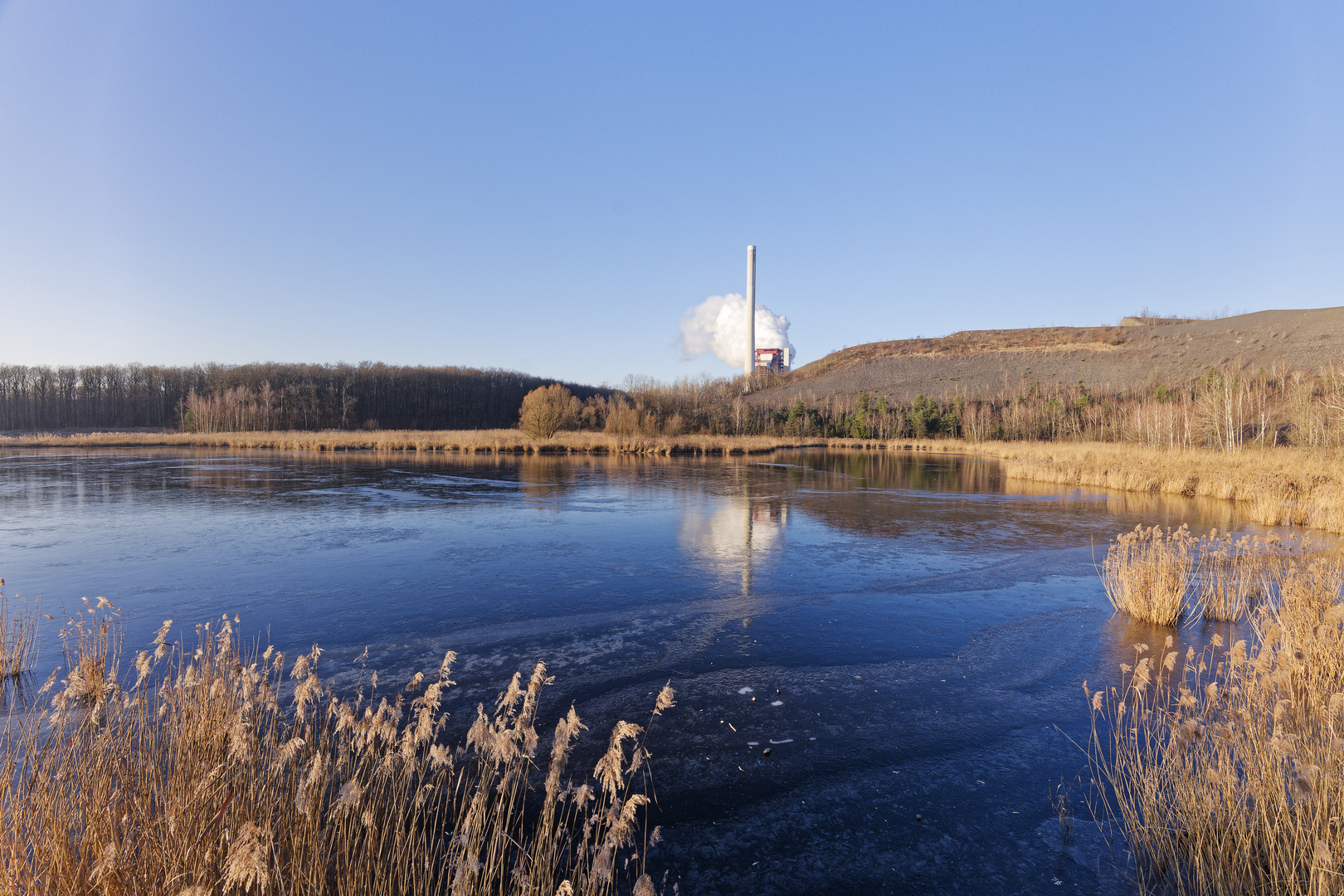 Haldenmotive, hier: Winterimpressionen am Kohlbachweiher