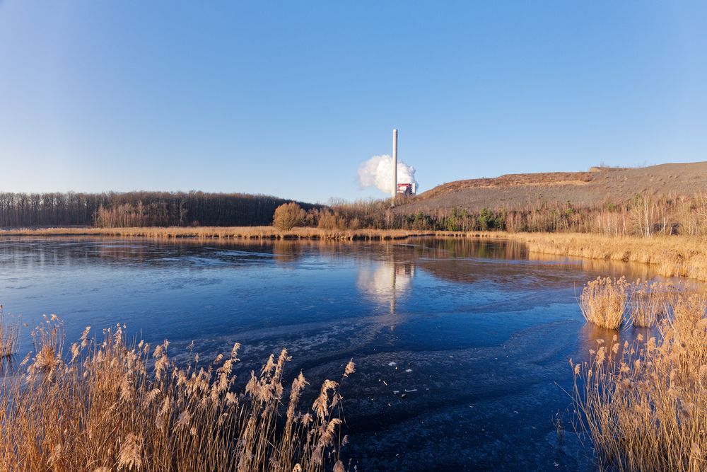 Haldenmotive, hier: Winterimpressionen am Kohlbachweiher