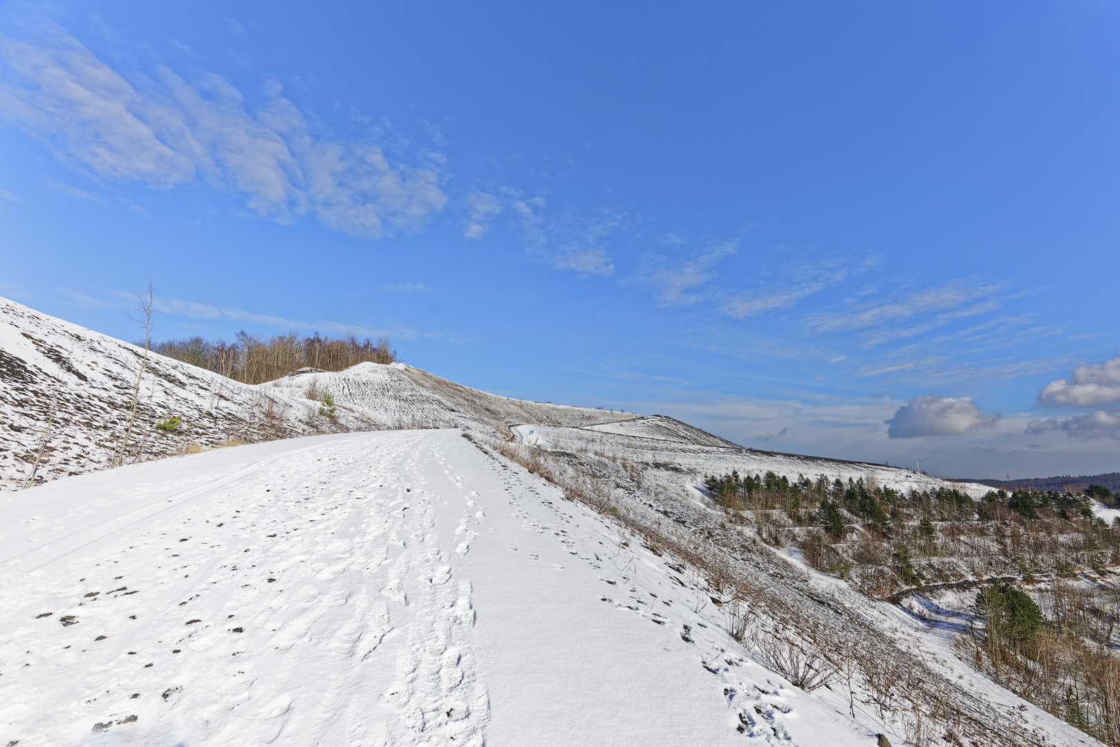 Haldenmotive, hier: Winterimpressionen auf der Bergehalde Göttelborn/Saar (11)