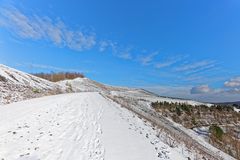 Haldenmotive, hier: Winterimpressionen auf der Bergehalde Göttelborn/Saar (11)