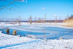 Haldenmotive, hier: Winterimpressionen auf der Halde Lydia Camphausen (Saarland)  (4)