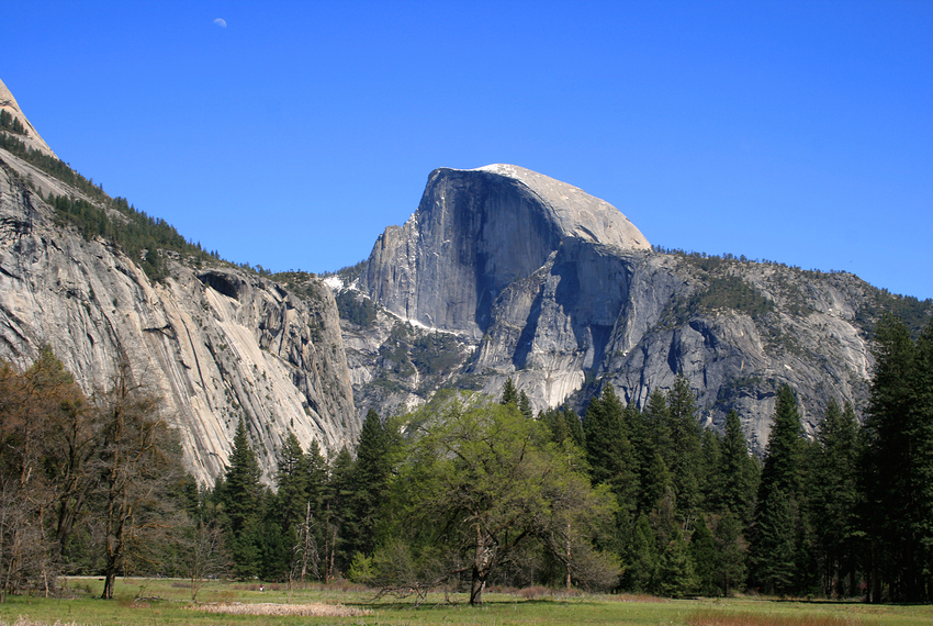 Half Dome and Half Moon