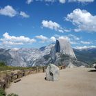 Half Dome Blick vom Glassier Point