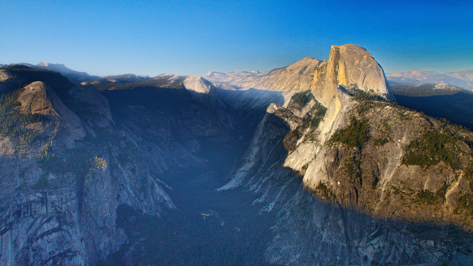 Half dome im Abendlicht