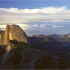 Half Dome im letzten Sonnenlicht ...