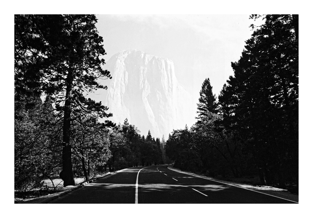 HALF DOME IN MORNING FOG