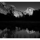 Half Dome Mirror Black & White