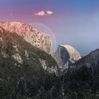 Half Dome mit Regenbogen