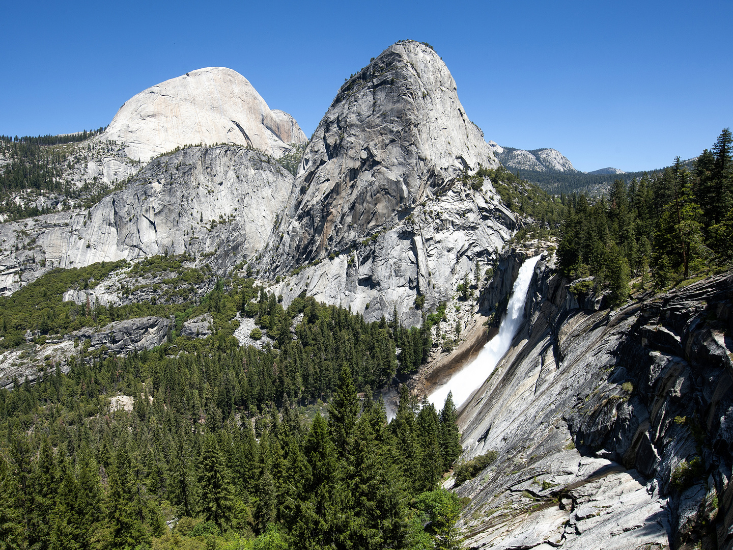 Half Dome & Nevada Fall