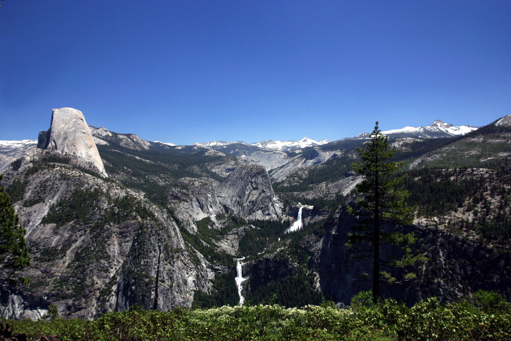 Half Dome & Waterfalls