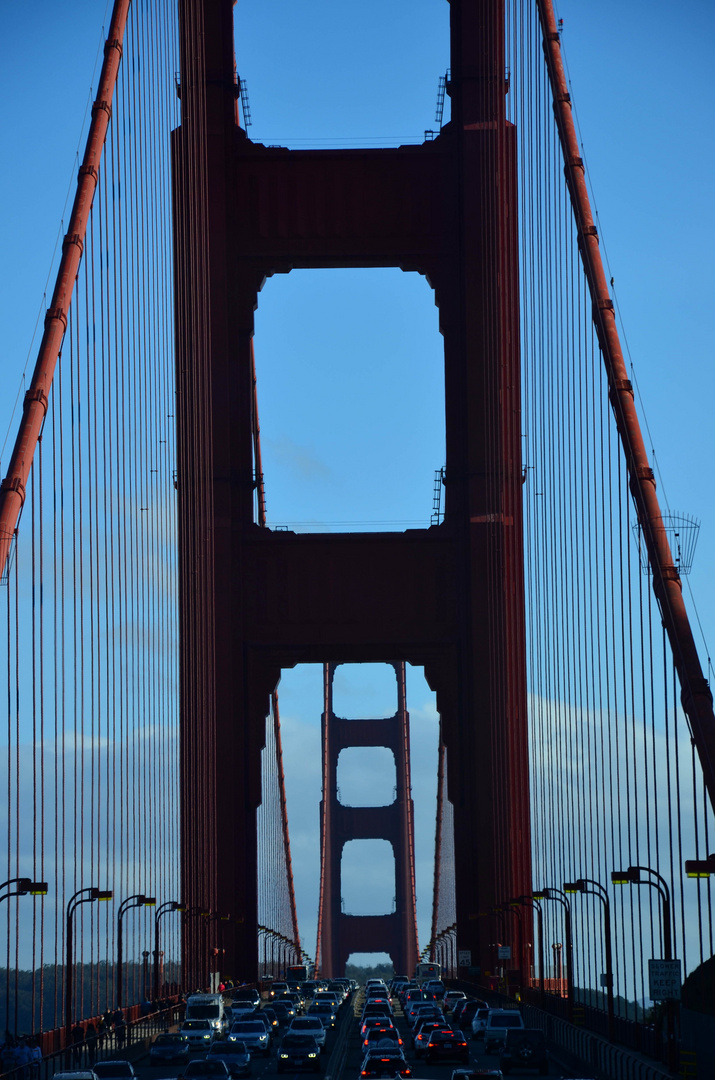 Half Way to San Francisco -- The Golden Gate Bridge