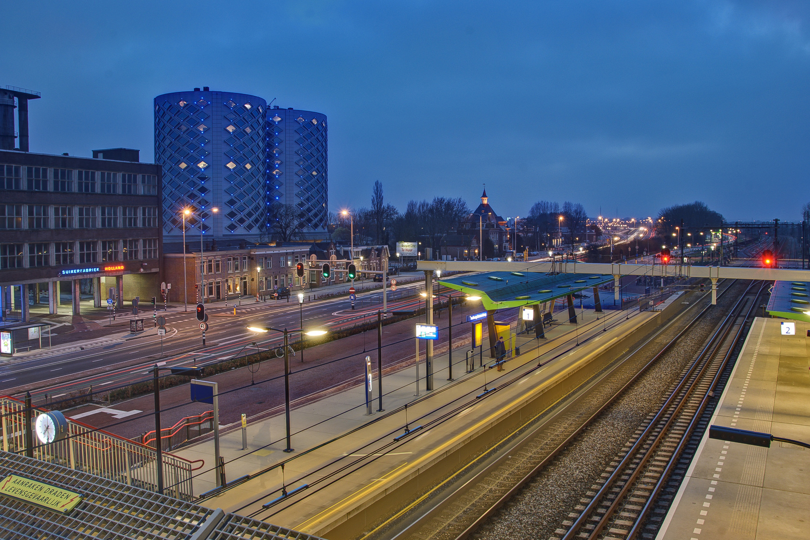 Halfweg - Railway Station "Halfweg-Zwanenburg" & Sugar Refinery Holland