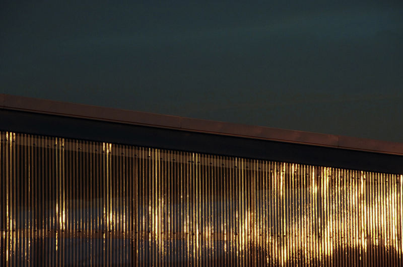 Halle im Abendlicht