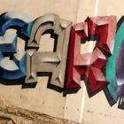 Halle in Krampnitz mit Graffiti