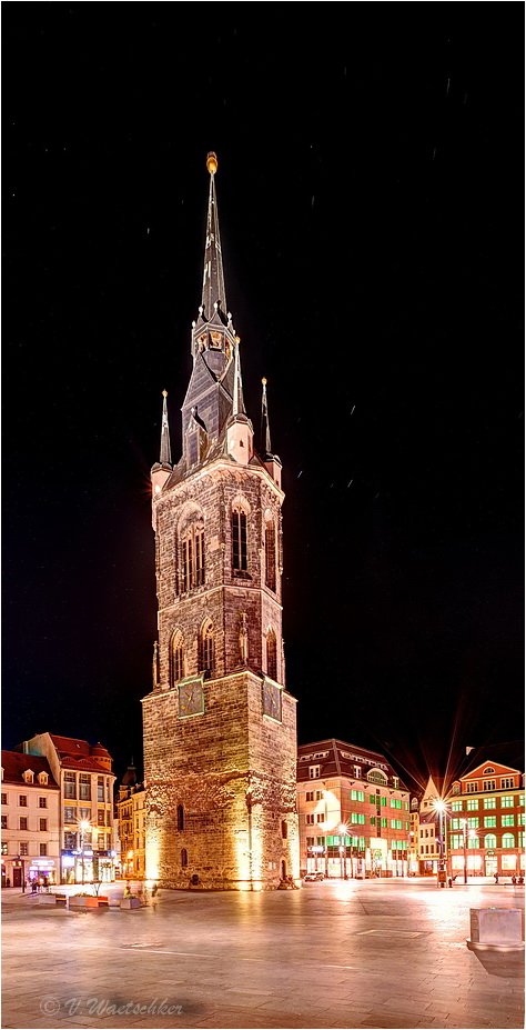 Halle Markt Roter Turm