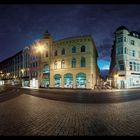 Halle Saale bei Nacht