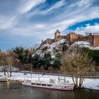 Halle (Saale) - Burg Giebichenstein im Winter