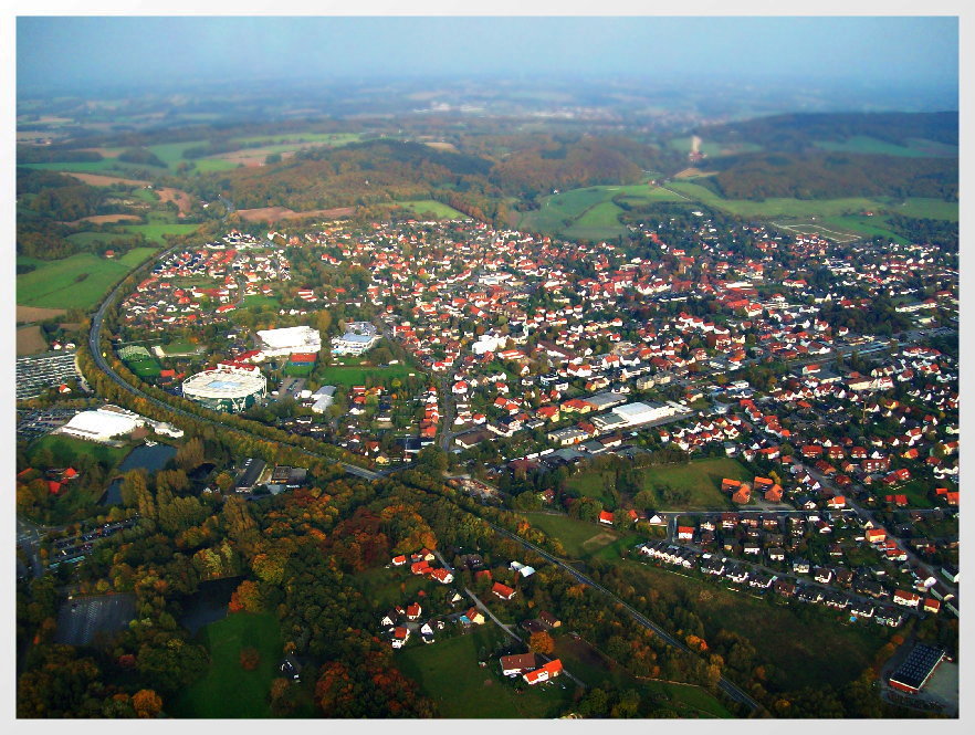 Halle Westfalen von oben