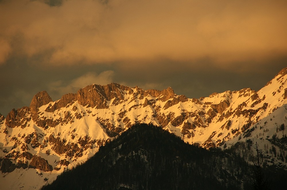 Hallermauern Sonnenuntergang