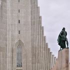 Hallgrimskirche und Leif Eriksson