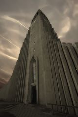 Hallgrímskirkja. Die höchste Kirche in Reykjavik, Island.