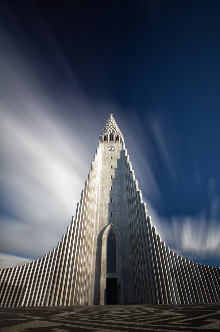 Hallgrimskirkja Langzeitbelichtung