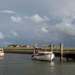 Hallig Gröde - Anlegeplatz an der Schleuse