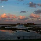 Hallig Hooge, Sonnenaufgang nach dem Land unter :-)