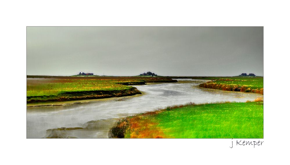 - Hallig-Landschaft -