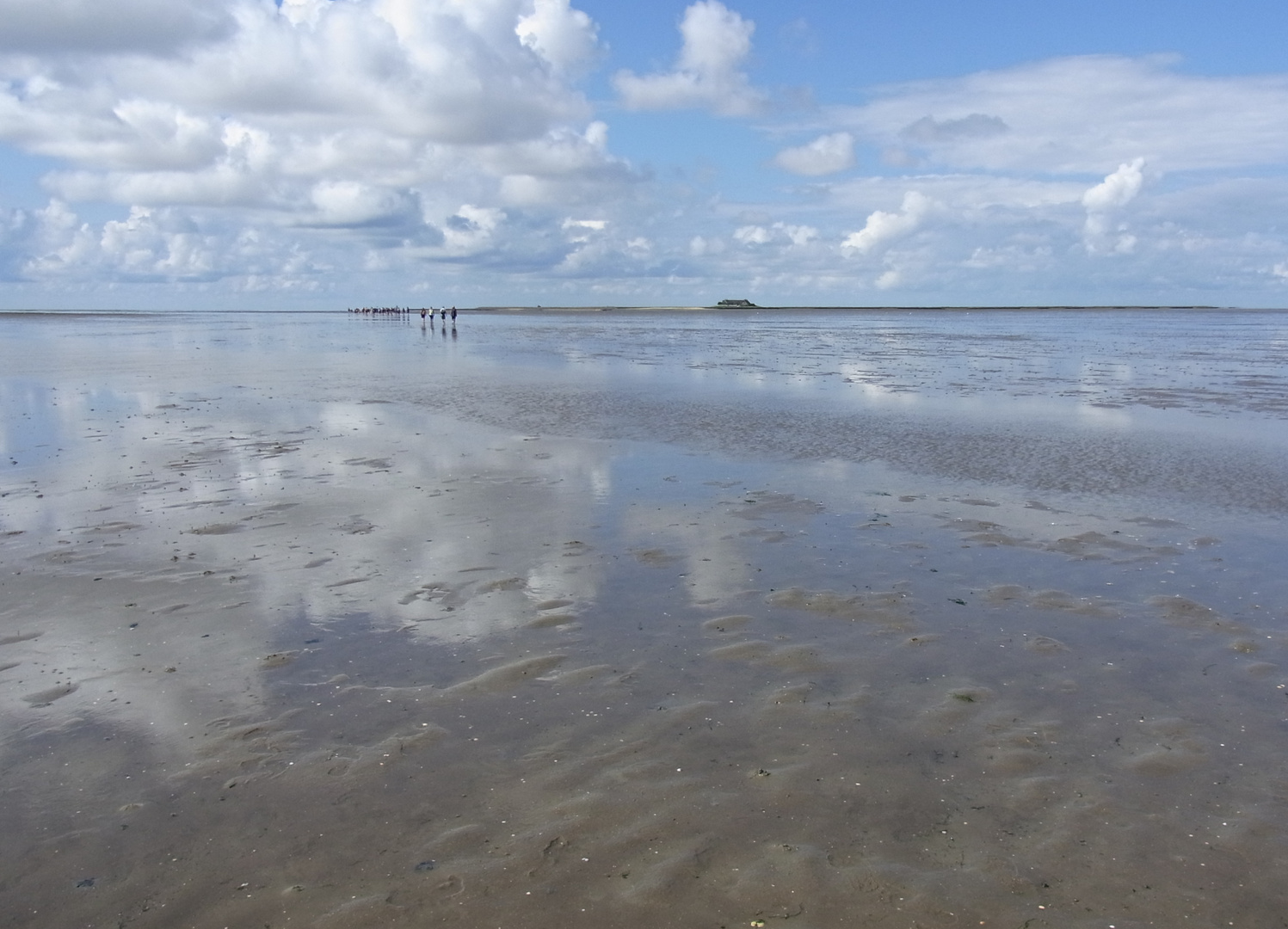 Hallig Süderoog in Sichtweite