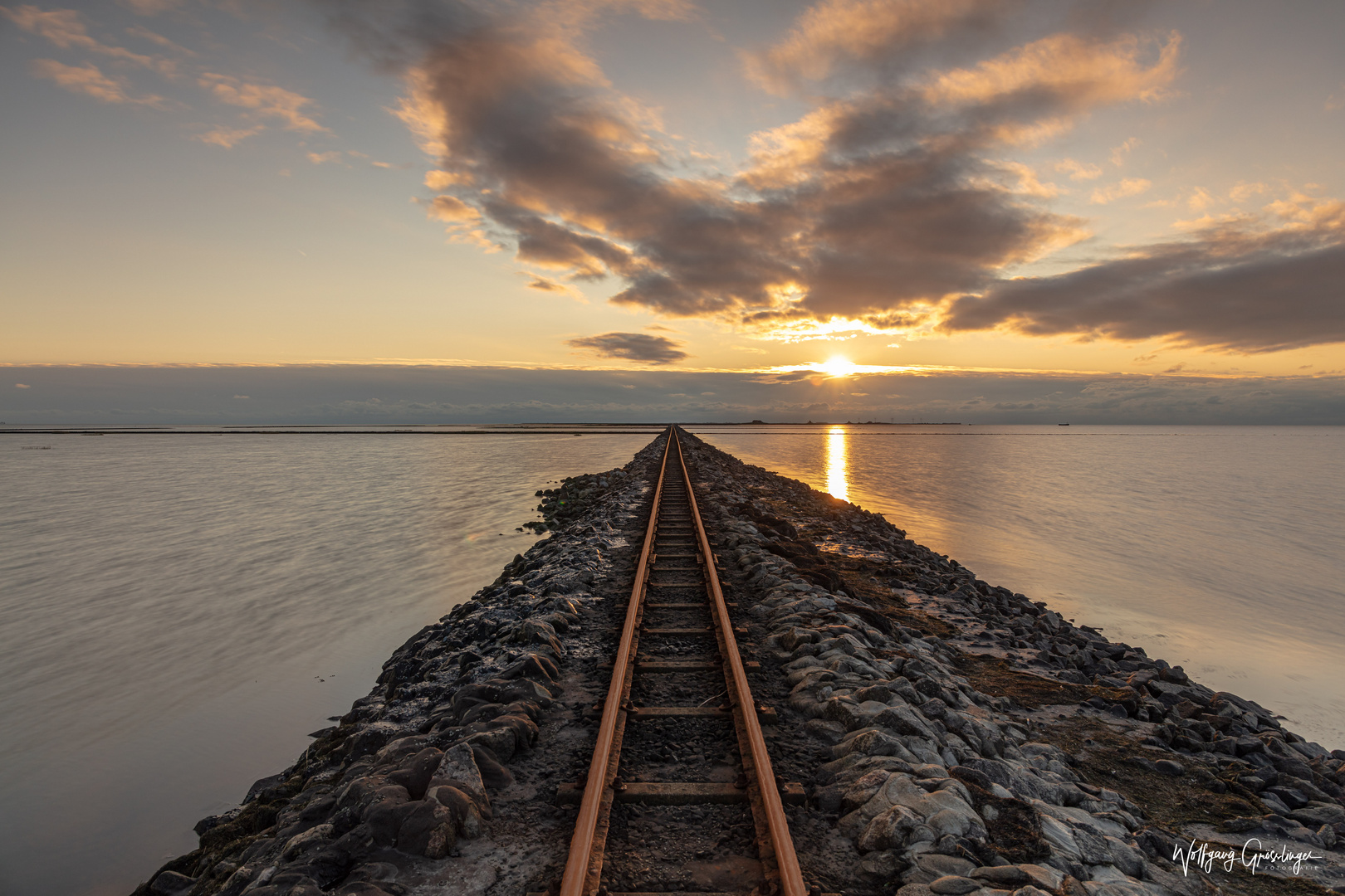 Halligbahnstrecke Lüttmoorsiel–Nordstrandischmoor