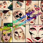 Halloween Face Chart (eigene Zeichnungen)