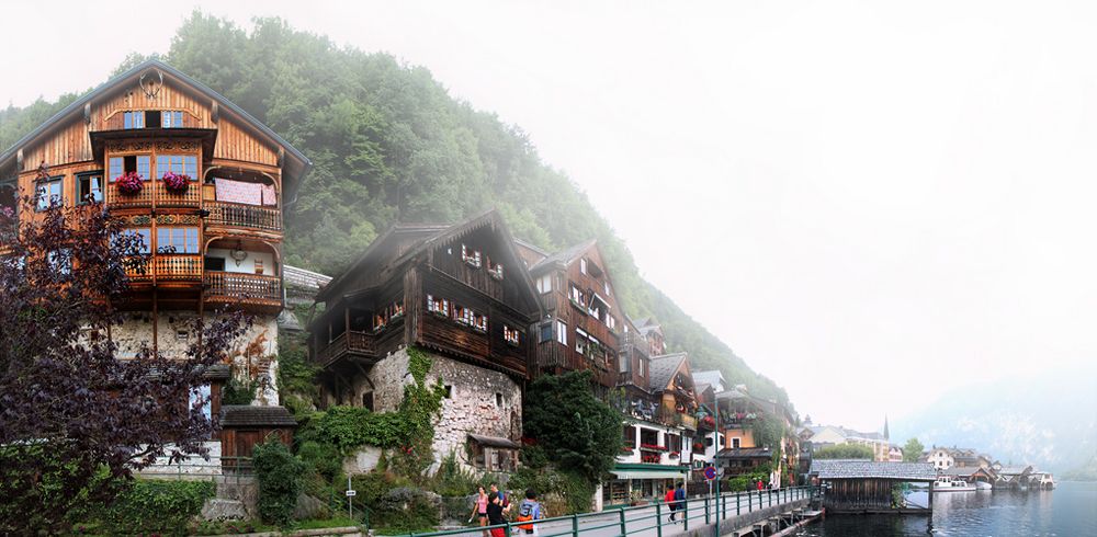 Hallstatt im Nebel