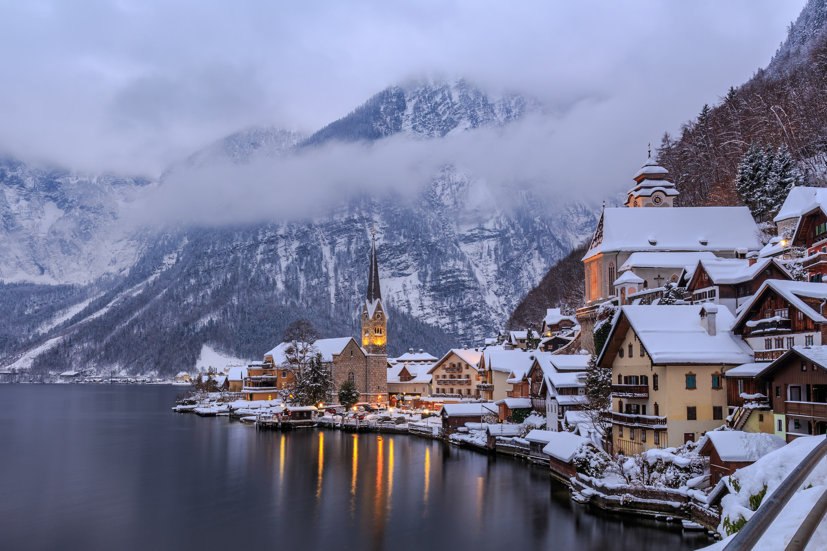 Hallstatt im Winter