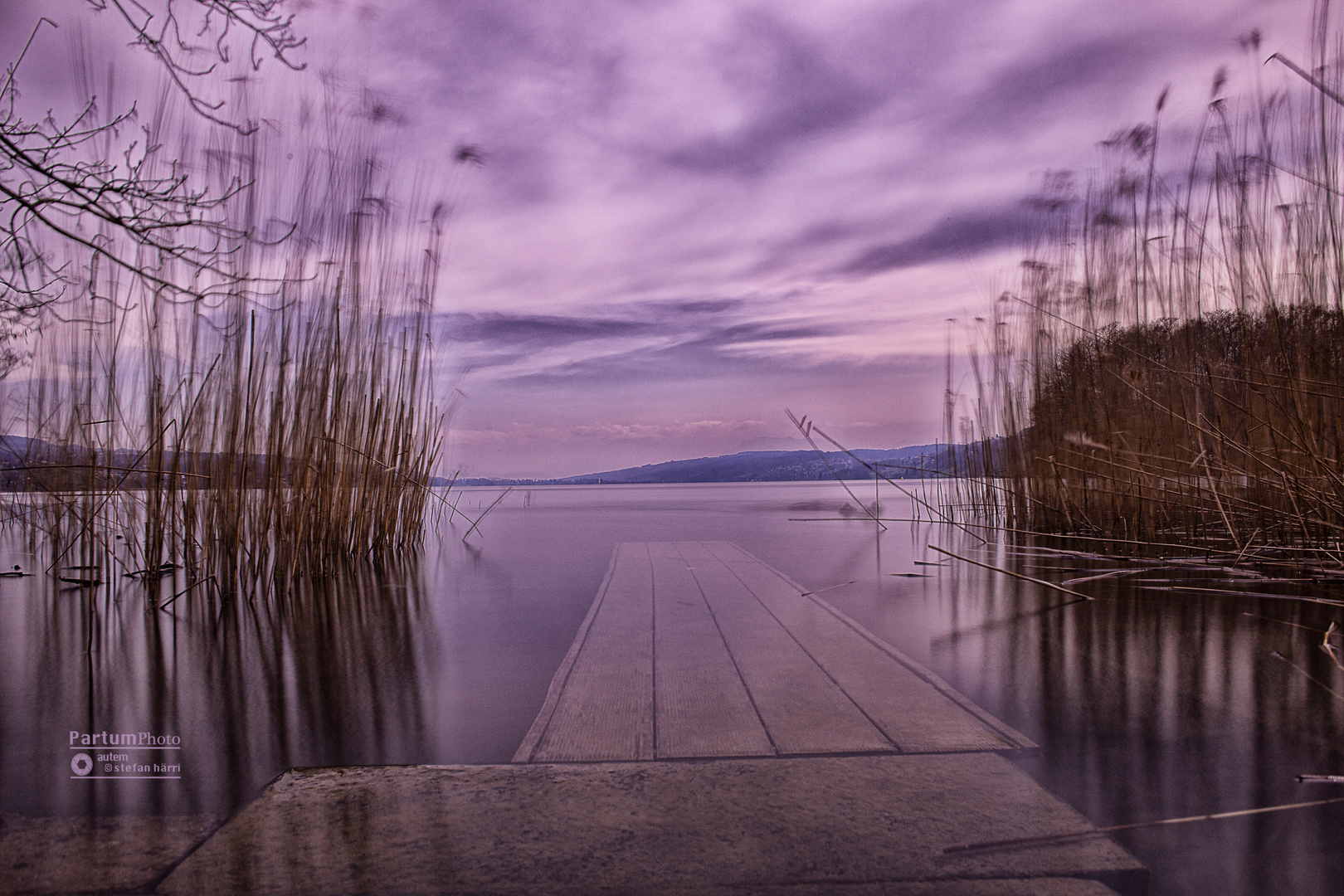 Hallwilersee Darkkontrast mit Stempel