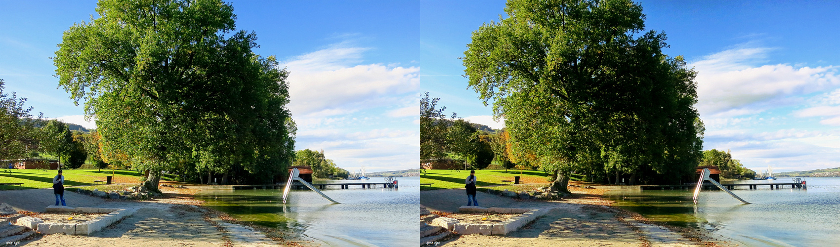 Hallwilersee Kt.AG Schweiz - 3D Kreuzblick