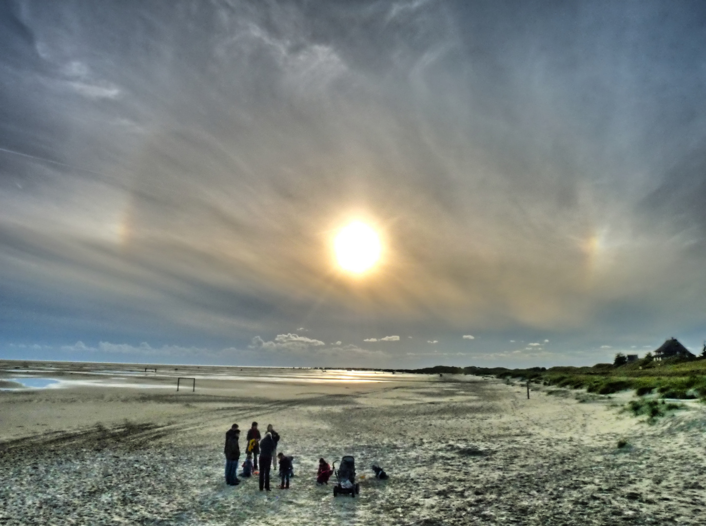 Halo am Strand von Wittdün auf Amrum