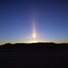 Halo beim Sonnenaufgang in Finse