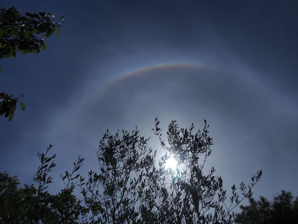 Halo solaire pour le bleu du mardi