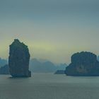 Halong Bay in sunset